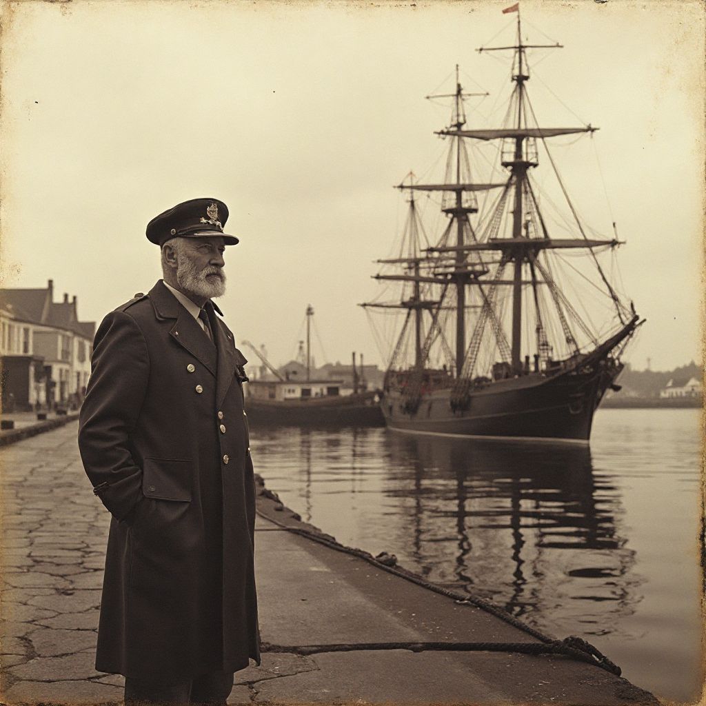 Company founder with original vessel